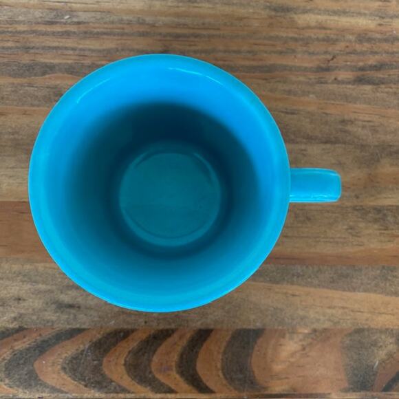 Fiesta Ware Homer Laughlin Coffee Mug Ring Handle Turquoise Teal EUC - Picture 4 of 6